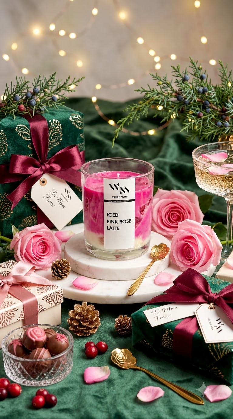 Rose Latte Candle: A Beautiful Festive Gift for Diwali & Celebrations